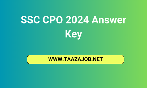 SSC CPO 2024 Answer Key