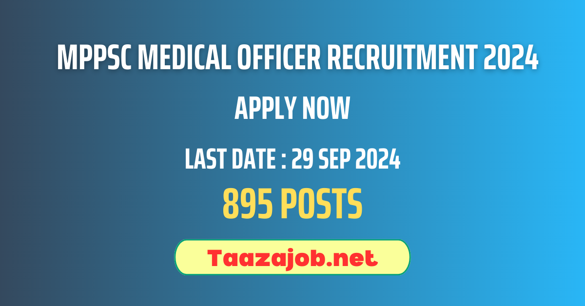 MPPSC Medical Officer Recruitment 2024