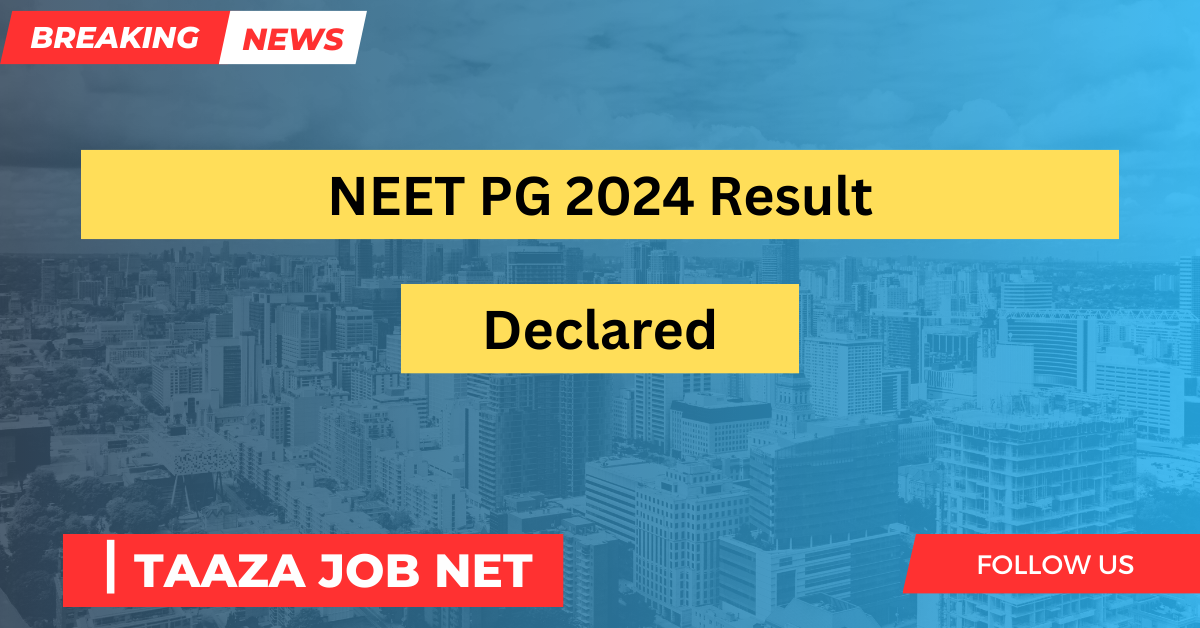 NEET PG 2024 Result