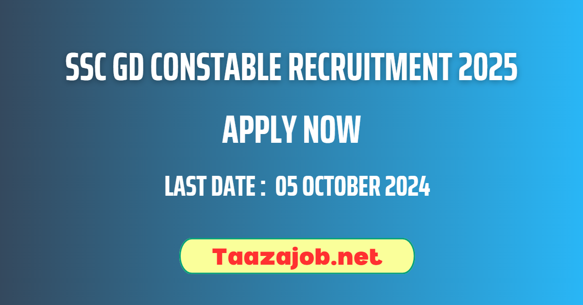 SSC GD Constable Recruitment 2025