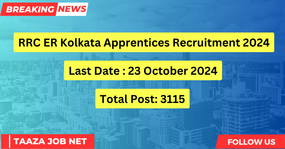 RRC ER Kolkata Apprentices Recruitment 2024